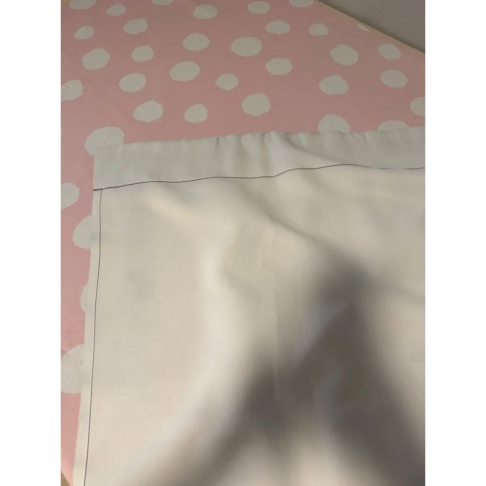Society6 Pink White Polka Dot Blackout Curtains Set of 2 Panels Kids Nursery